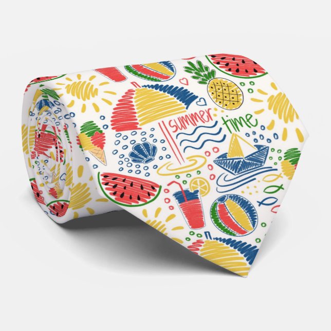 Gravata praia de verão (Rolled)