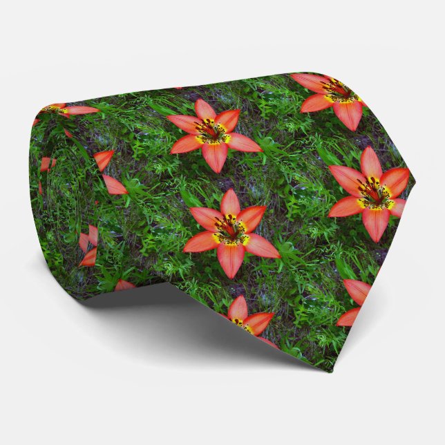 Gravata Prairie Lily Men's Tie (Rolled)