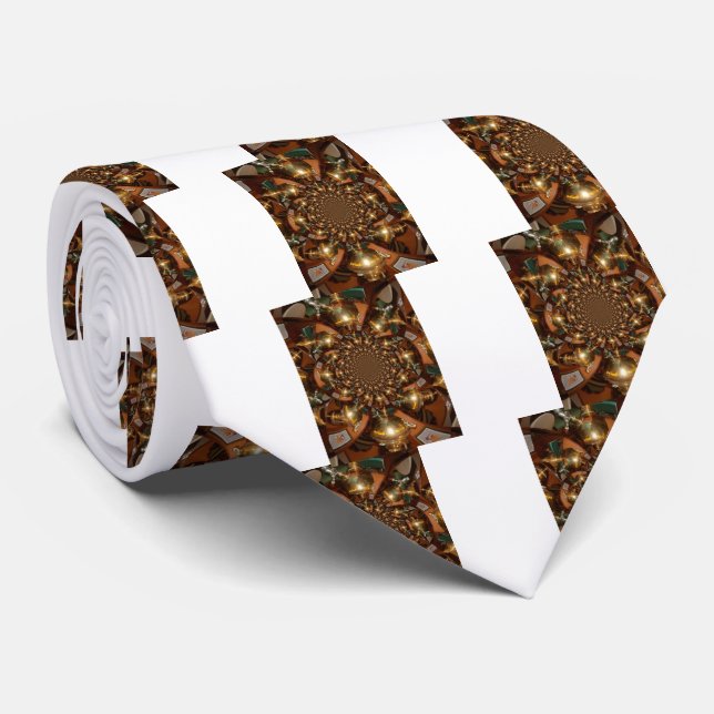 Gravata Prata e Ouro (Rolled)
