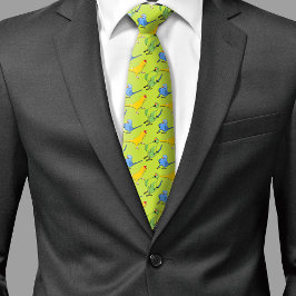 Gravata Prato Verde Pórtico Indiano Ringneck Lover