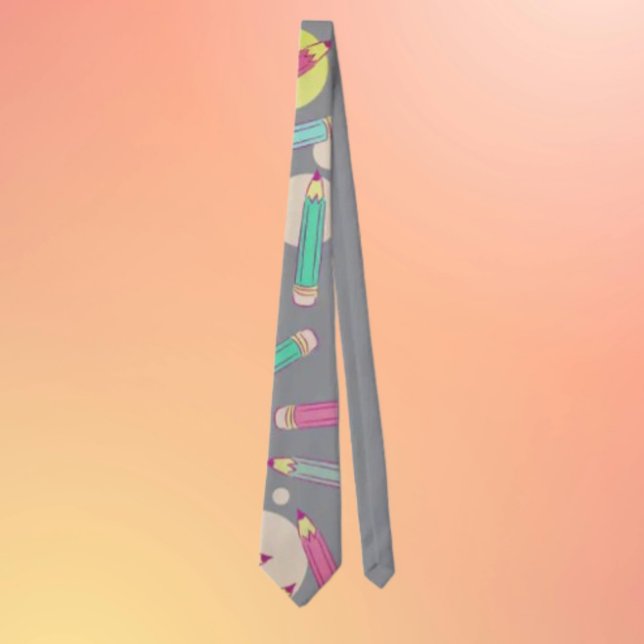 Gravata Precisão do lápis | Necktie cinza (Criador carregado)