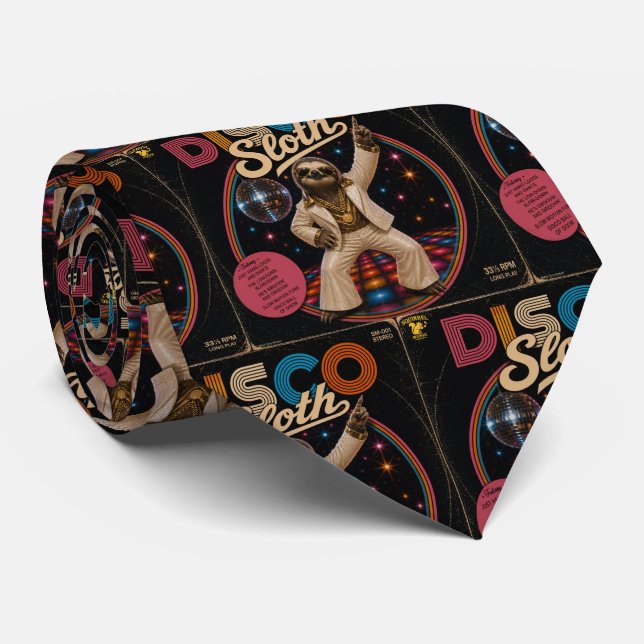 Gravata Preguiça Disco (Rolled)