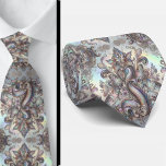 Gravata Premium Faux Holographic Opal Paisley Neck Tie<br><div class="desc">Vintage Boho Paisley Neck Tie Elegance Add a touch of refined vintage boho style to your formal attire with this Faux Holographic Opal Paisley Jacquard Faux Silk Neck Tie. Perfect for grooms, groomsmen, and guests with a flair for bohemian-inspired elegance, this tie combines timeless color contrast for standout sophistication. ✨...</div>