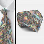 Gravata Premium Faux Holographic Opal Paisley Neck Tie<br><div class="desc">Vintage Boho Paisley Neck Tie Elegance Add a touch of refined vintage boho style to your formal attire with this Faux Holographic Opal Paisley Jacquard Faux Silk Neck Tie. Perfect for grooms, groomsmen, and guests with a flair for bohemian-inspired elegance, this tie combines timeless color contrast for standout sophistication. ✨...</div>