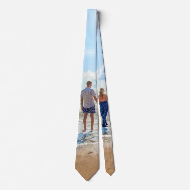 Gravata Presente de Fotografia Personalizada Coloque Suas  (Frente)