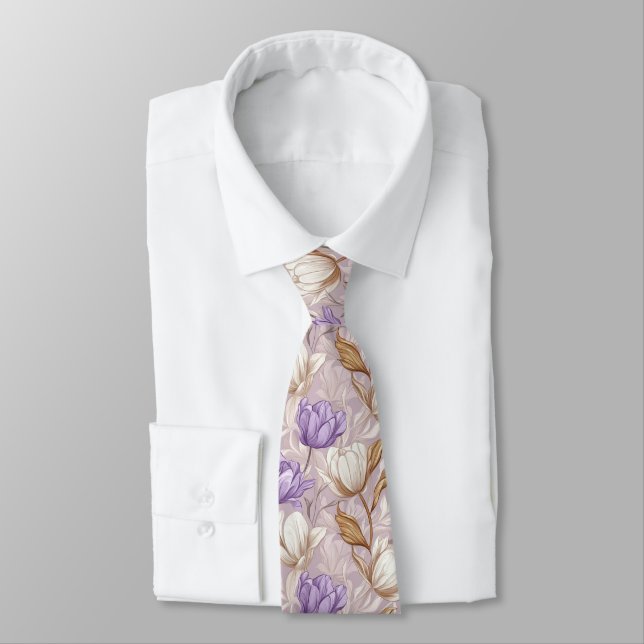 Gravata Presente de Natal Elegante para Marido Tulipa (Amarrado)