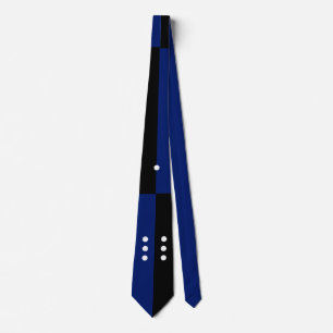 Gravata Presente para festa de solteiro com dados azul/pre