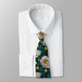 Gravata Presente Único Para Namorado Flor de Peônias