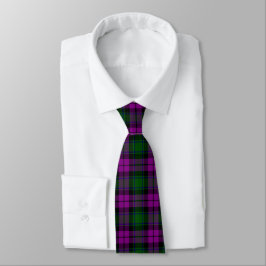Gravata Presente Xadrez Fuchsia e Verde para Homens