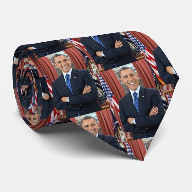 Gravata Presidente Barack Obama Necktie (Rolled)