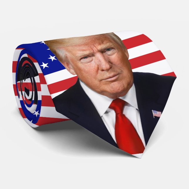Gravata Presidente Donald Trump - Betsy Ross Flag! (Rolled)
