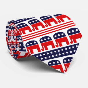 Gravata Presidente dos EUA eleita republicanos de bandeira