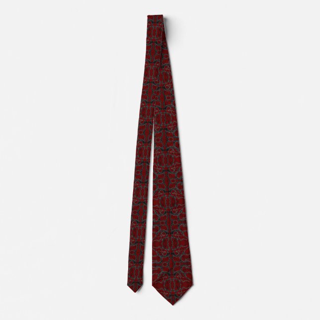 Gravata preta e burgundy (Verso)