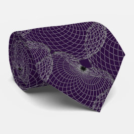 Gravata Preto Ametist Purple 20033 e Cinzas "Aranha Web"