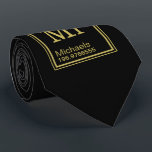 Gravata Preto conhecido feito sob encomenda da mesa<br><div class="desc">Um preto coloriu o laço que caracteriza um elemento conhecido feito sob encomenda da mesa periódica para seu ou sua informação dos receptores do presente.</div>