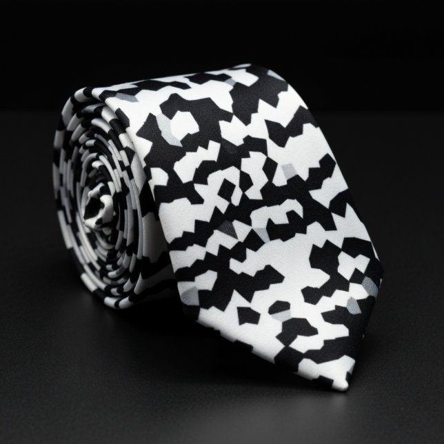 Gravata Preto e Branco Pixelado (Criador carregado)