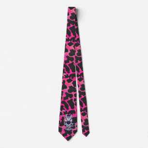 Gravata Preto e rosa para o Tigre