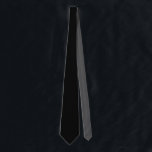 Gravata Preto Sólido com Coletor de Cinza<br><div class="desc">Aqui está uma legal gravata preta com uma pop de cor surpresa no verso. Projetado no belo estado de Washington,  EUA,  por um artista independente freelancer (Whoopsidoodle) para sua diversão.</div>