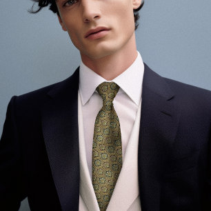 Gravata Prícara da Seda Italiana Primrose Vintage