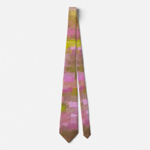 Gravata Primavera Season Pinks Abstrato Neck