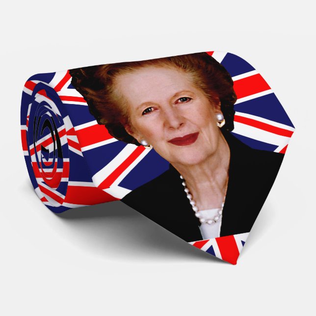 Gravata Primeira Ministra Margaret Thatcher & British Flag (Rolled)