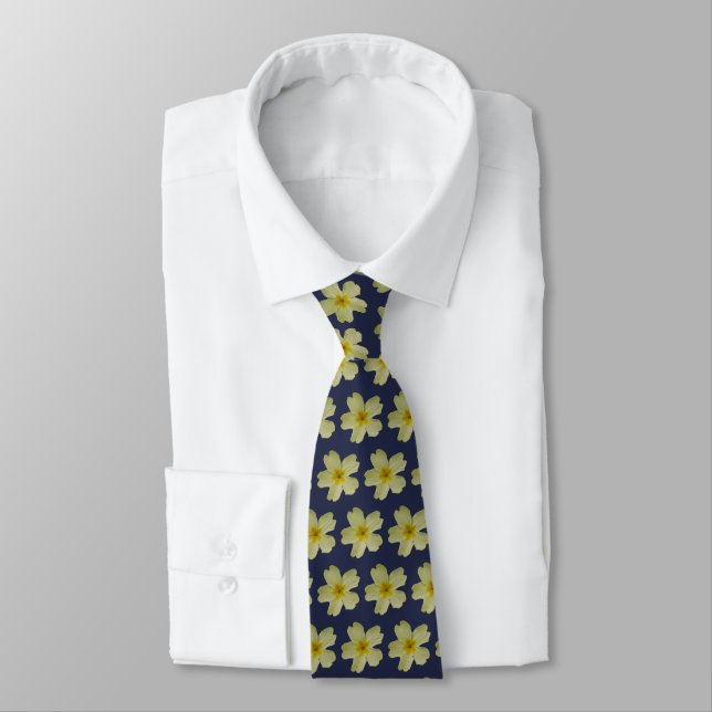 Gravata Primrose Flower Pattern Tie (Amarrado)