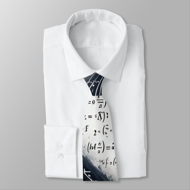 Gravata Professor de Matemática Equações de Matemática Gee (Amarrado)