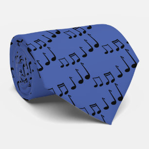 Gravata Professor de Musicatura em Black Blue Music Notes