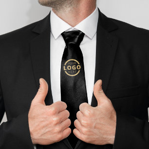 Gravata Promocional de logotipo da empresa personalizado E