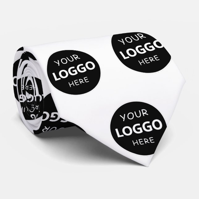 Gravata Promocional de Logotipo de Empresa Comerci (Rolled)
