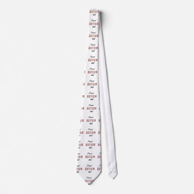 Gravata Proud autism dad (Frente)