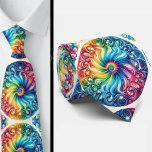 Gravata Psychedelic Tie-Dye Pattern<br><div class="desc">Turn up the color and let your style make a statement with this psychedelic tie-dye necktie. Featuring a vibrant neck-focused pattern that radiates from the center in a swirl of electric blues, fiery pinks, sunshine yellows, and deep purples, this design brings retro energy into a modern wardrobe. Inspired by classic...</div>