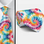 Gravata Psychedelic Tie-Dye Pattern<br><div class="desc">Turn up the color and let your style make a statement with this psychedelic tie-dye necktie. Featuring a vibrant neck-focused pattern that radiates from the center in a swirl of electric blues, fiery pinks, sunshine yellows, and deep purples, this design brings retro energy into a modern wardrobe. Inspired by classic...</div>