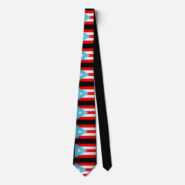 Gravata Puerto Rican Flagk Tie (Frente)
