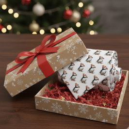 Gravata Puffin de feliz