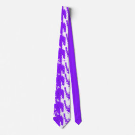 Gravata Purple Brushstroke Neck Tie for Artistic Impact