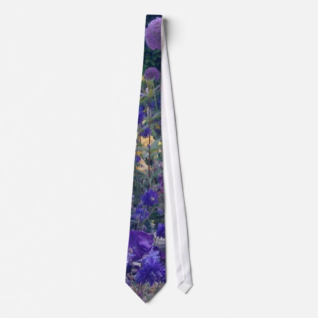 Gravata Púrpura Garden Floral Tie (Frente)