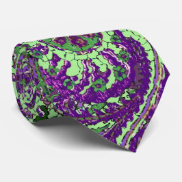 Gravata Púrpura Paisley Peacock Colors Wedding Tie
