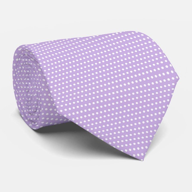Gravata Púrpura / Polkadots Lilac (Rolled)