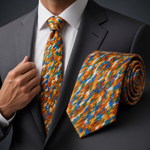 Gravata Purpurina Multicolor para Elegância Festiva