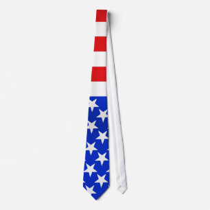 Gravata quadrado da bandeira dos Estados Unidos drapejado