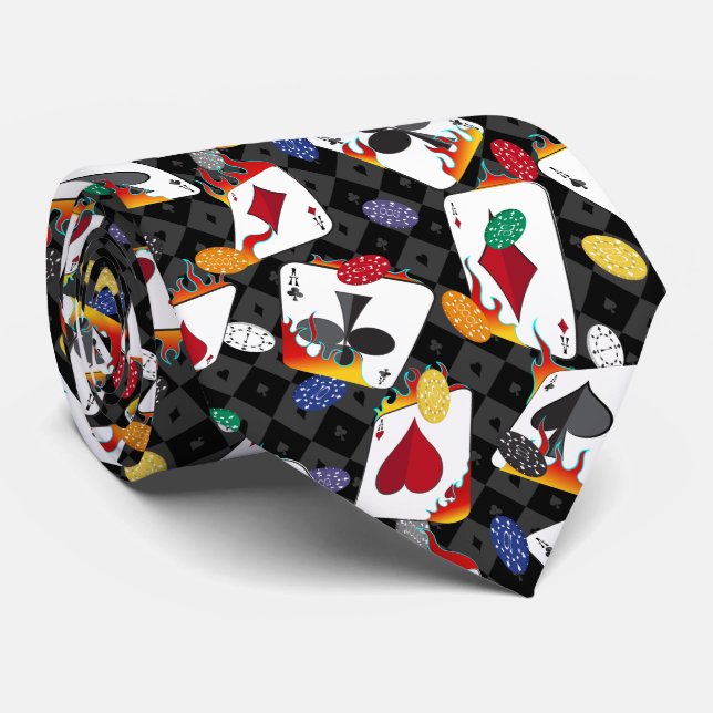 Gravata Quatro Cartões de Acesso (Rolled)