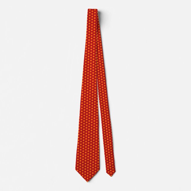 Gravata Quirguistão Flag Honeycomb Tie (Frente)