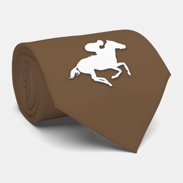 Gravata Race Horse | Derby Brown (Rolled)