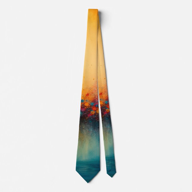 Gravata Radiant Convergence Abstract Fire and Mist (Frente)
