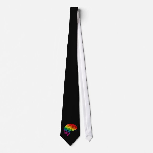 Gravata Rainbow Brain (Frente)