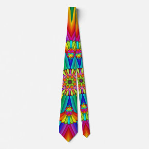 Gravata Rainbow Carnival Colorida Creative Tie