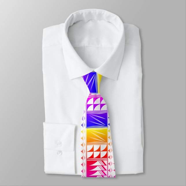 Gravata Rainbow Native Feather Bessings Tie (Amarrado)