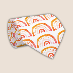 Gravata Rainbow Pattern Orange