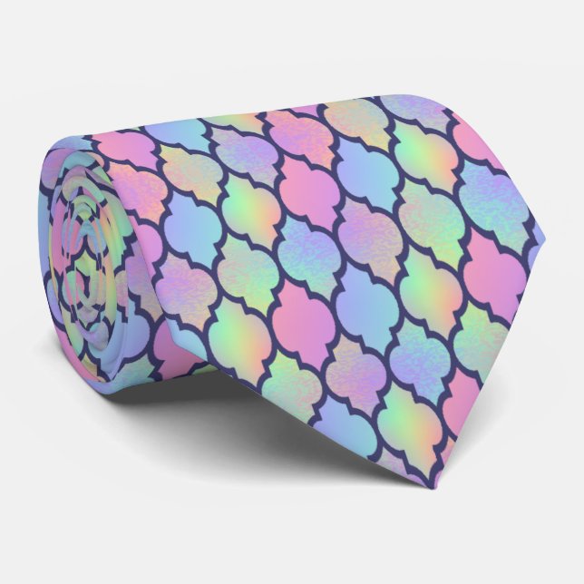 Gravata Rainbow Pattern Quartrefoil (Rolled)